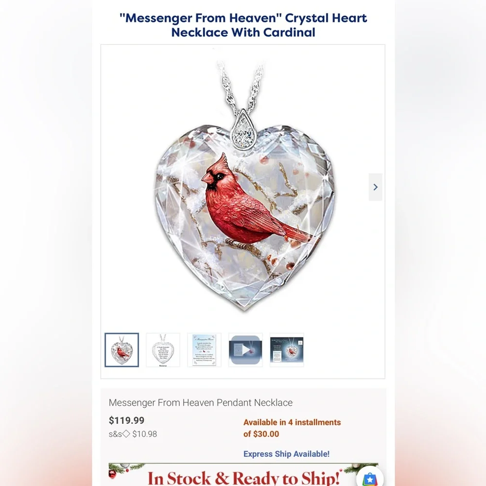 The Bradford Exchange messenger from heaven pendant - Picture 2 of 8